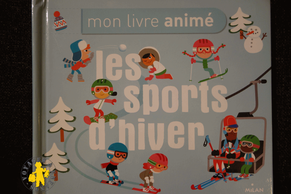 Mon livre animé les Sports d'hiver voyage famille