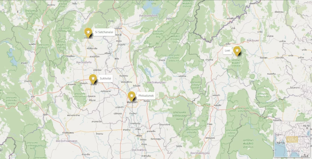 Sukhotai, phitsalunok  en famille