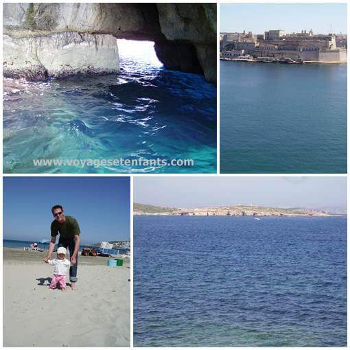 La mer souvenirs de vacances avec enfants La mer autour de Malte | Blog VOYAGES ET ENFANTS