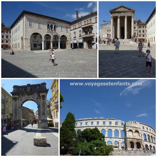 Pula Croatie Pula en famille avec enfant