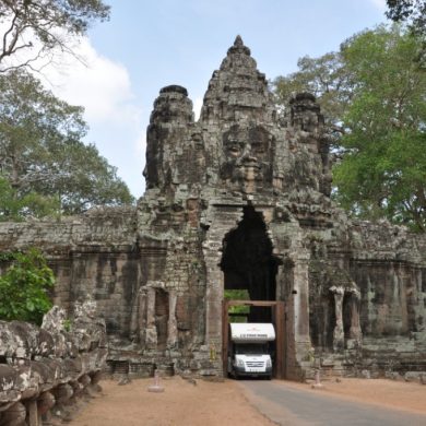 Camboge en camping-car et en famille
