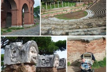 Rome avec bébé en voyage à Ostia Antica