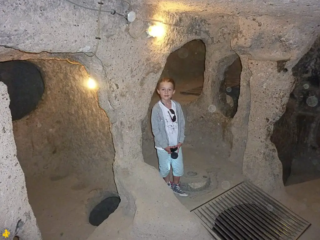 Cités souterraines de Kaymakli avec des enfants | Blog VOYAGES ET ENFANTS