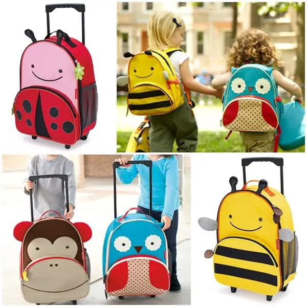 Skip Hop Zoo bagages Kids Rolling valise-Hibou bébé enfants sac BN 