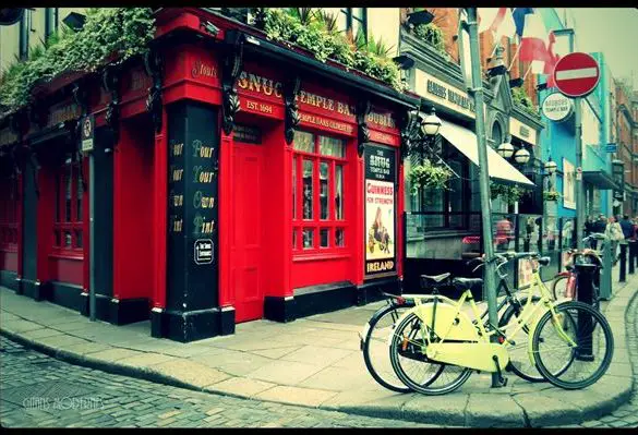 Dublin avec bébé, sous le crachin irlandais...