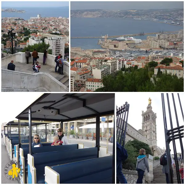 Petit train touristique notre dame de la garde Musées de Marseille en famille | Blog VOYAGES ET ENFANTS