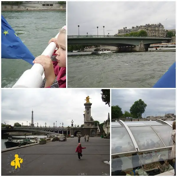 Jours à Paris avec des enfants que faire Bateau Mouche