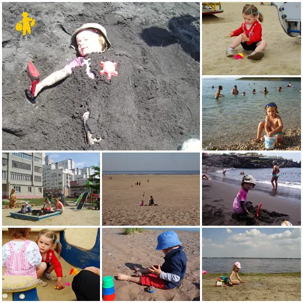 Plage en voyage en famille