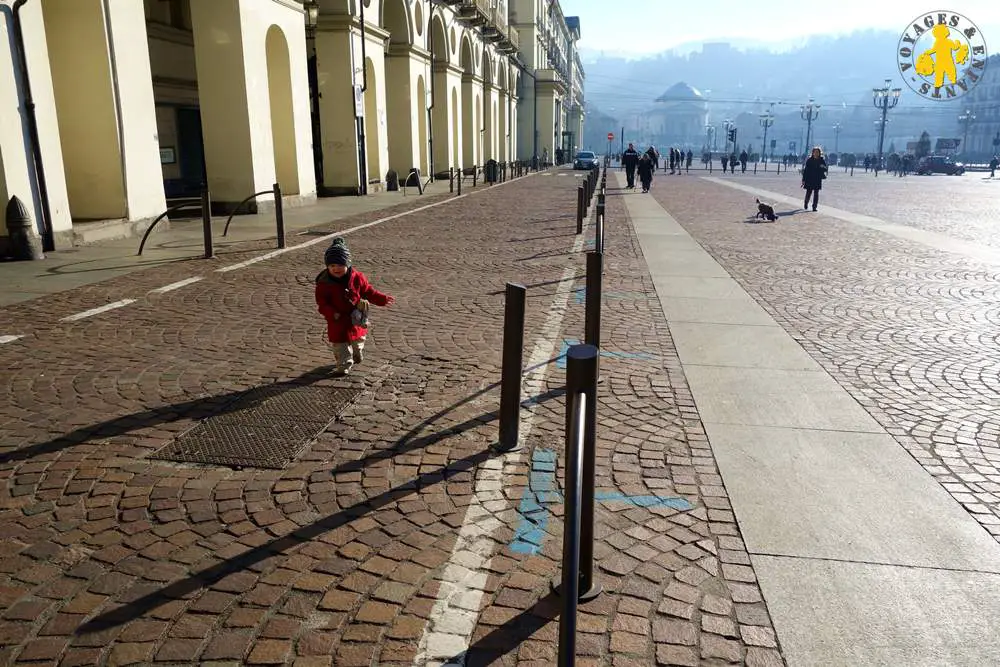 Piazza vitorio veneto Turin voyage famille