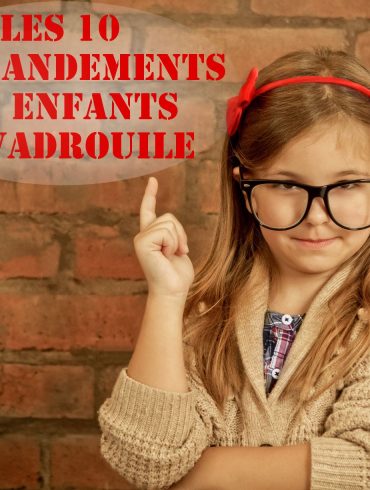 Les 10 commandements des enfants en vadrouille