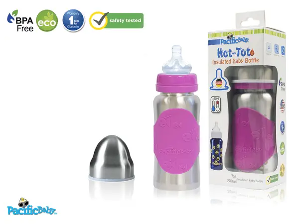 Biberon isotherme inox Pacific Baby évolutif | Blog VOYAGES ET ENFANTS