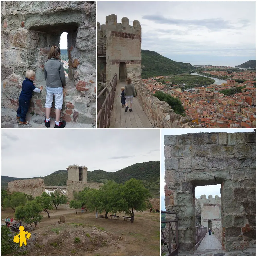 Sardaigne avec des enfants activité Bosa Chateau 