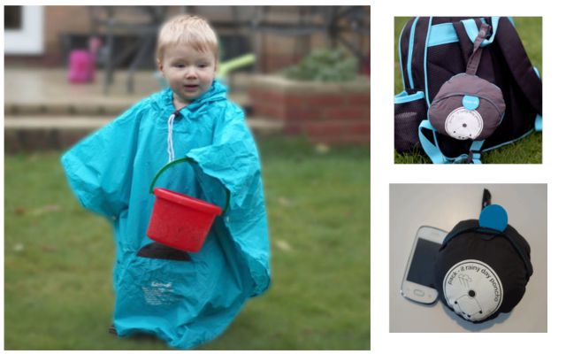 Poncho de pluie pour enfant en vadrouille protection de pluie koodi