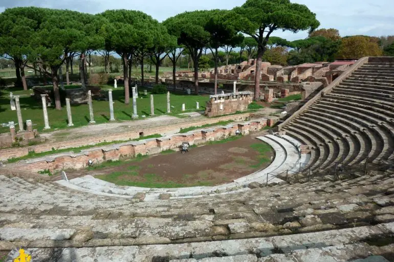 Rome avec enfants voyage automne Ostia Antica