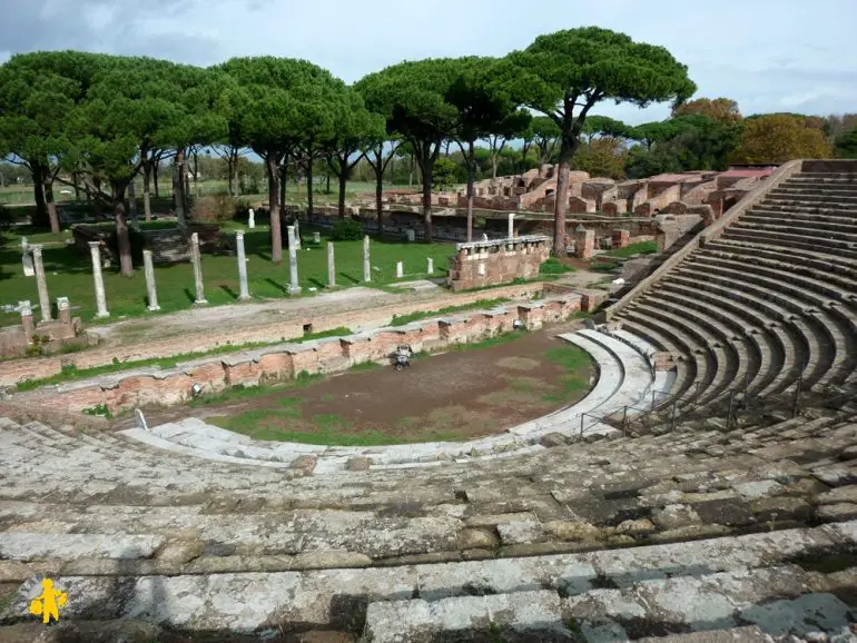 Rome avec enfants voyage automne Ostia Antica