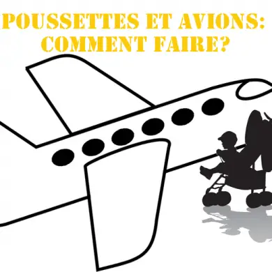 Poussette avion cabine ou soute