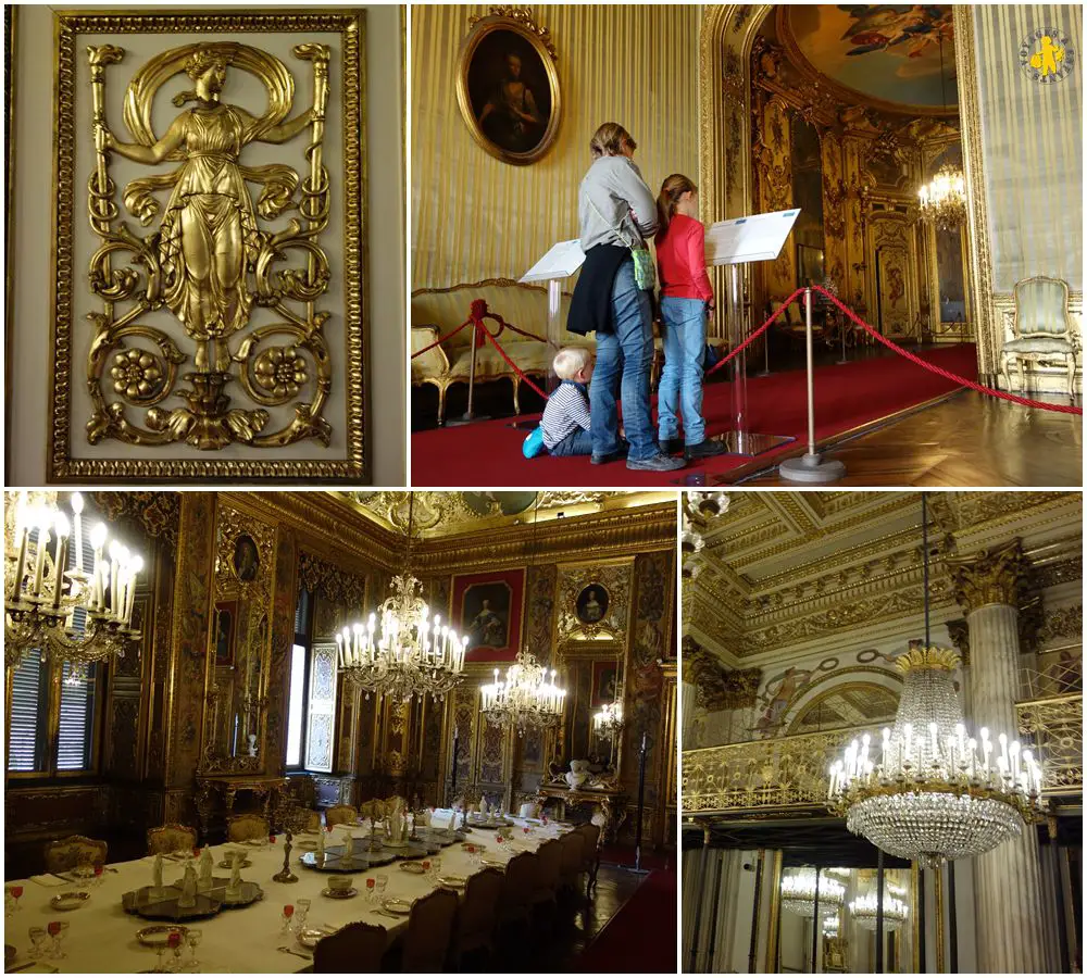 Turin palais royal avec des enfants