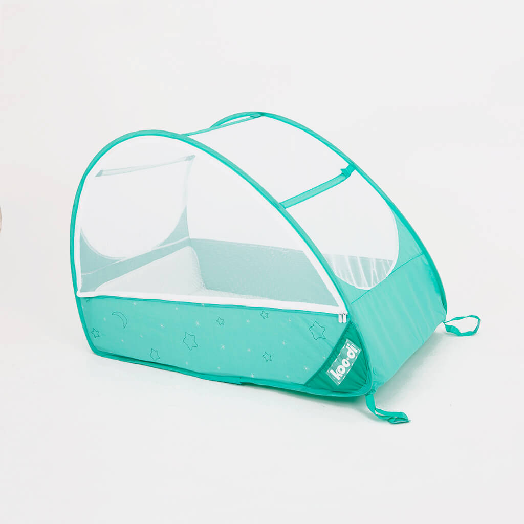 Berrywho Pop Up Baby Tente moustiquaire Lit Pliant Lits bébé Voyage Lit Oreiller Coussin Portable pour Nouveau-né bébé Bleu 