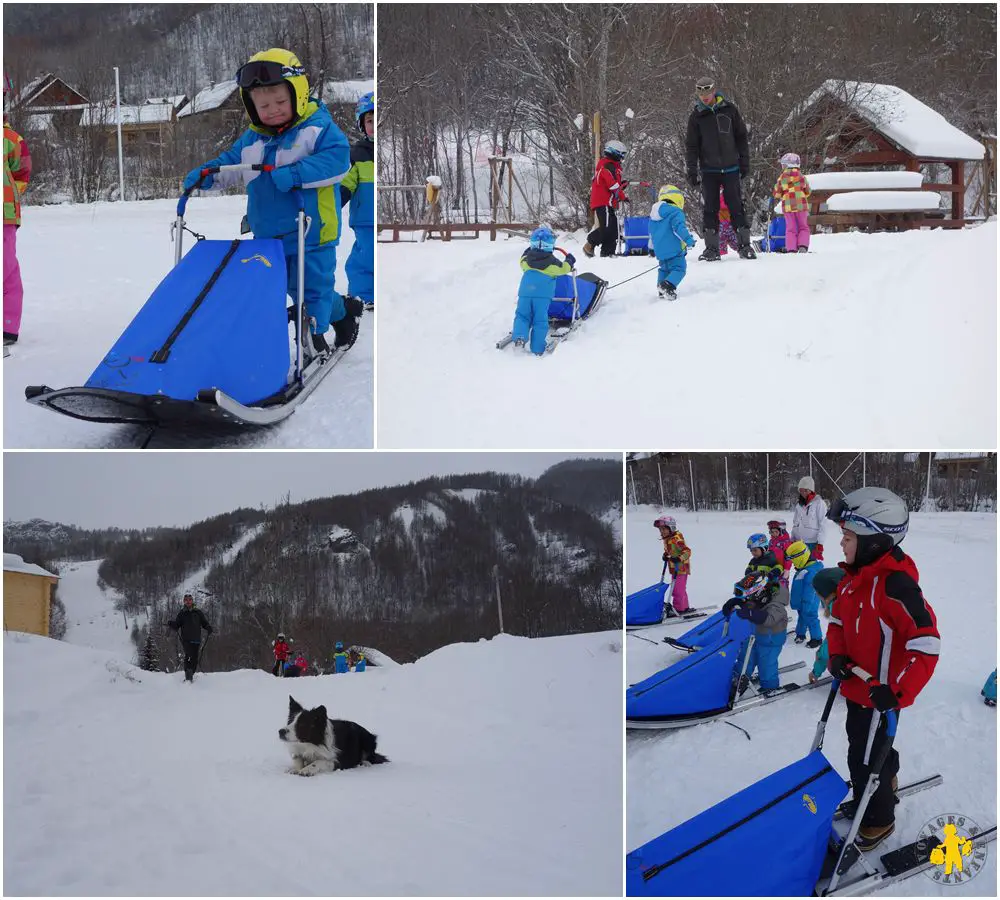 Baby Traineau Neige avec des enfanst Pelvoux Hautes Alpes Igloo Pelvoo Baby traineau à Pelvoux activités | Blog VOYAGES ET ENFANTS