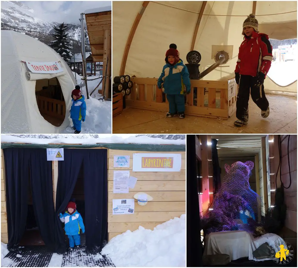 Igloo Pelvoo animation enfant Pelvoux Hautes Alpes Igloo Pelvoo Baby traineau à Pelvoux activités | Blog VOYAGES ET ENFANTS