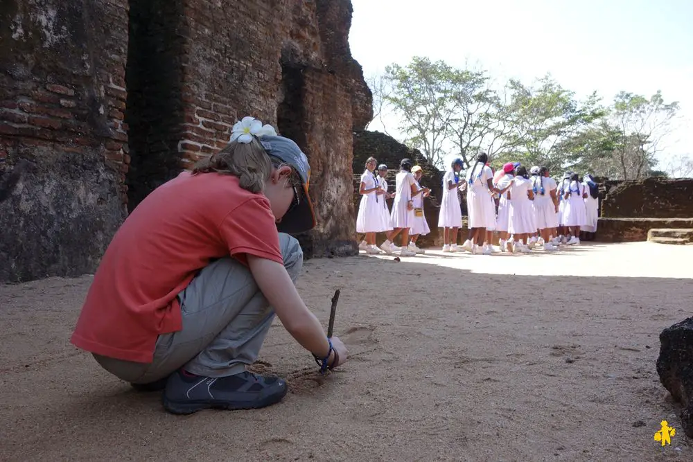 Polonnaruwa en famille Anuradhapura ou Polonaruwa avec enfant |VOYAGES ET ENFANTS