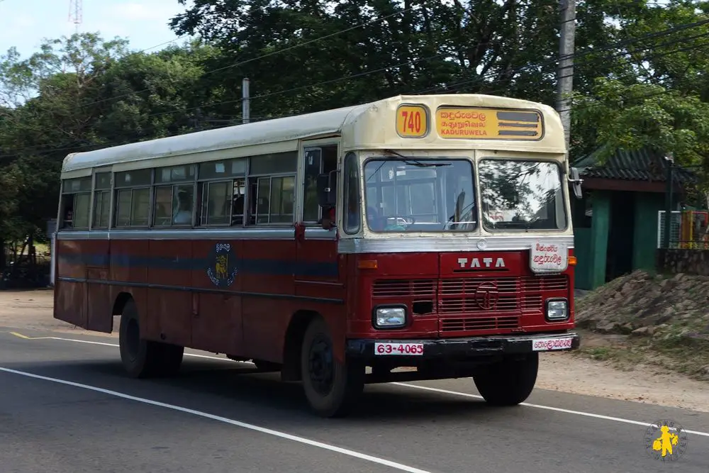 Sri lanka Transport en bus avec des enfants Transports au Sri Lanka en famille bus train tuk tuk