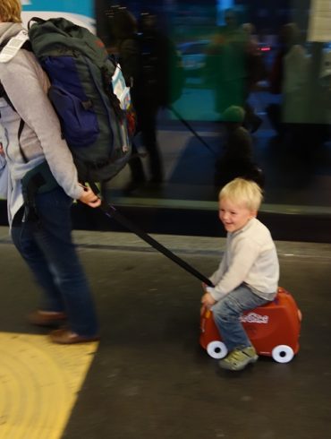 La valise Trunki voyage avec mes enfants