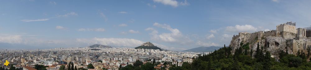 Athènes vue de la ville Athènes en famille 3 jours de visites et activités | Blog VOYAGES ET ENFANTS