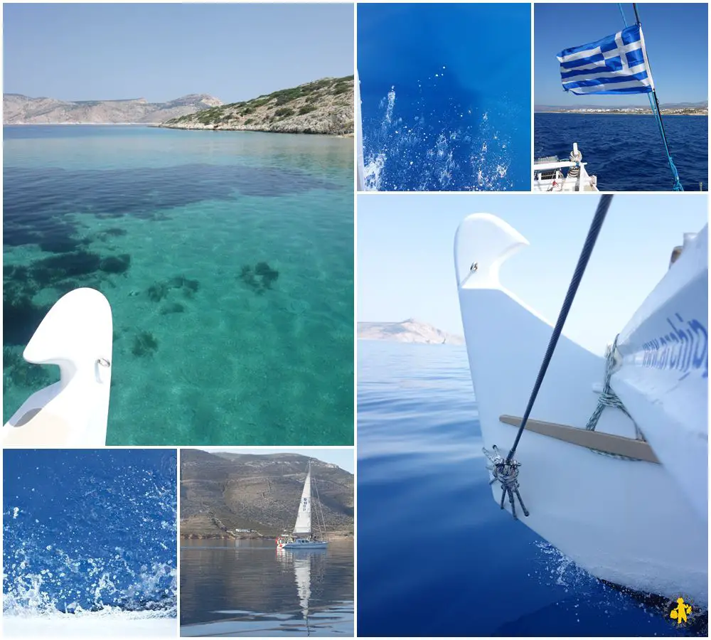Crosière famille catamaran grece