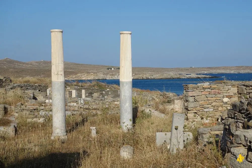 Delos en famille site historique Les Cyclades en famille Paros Mikonos Naxos Amorgos