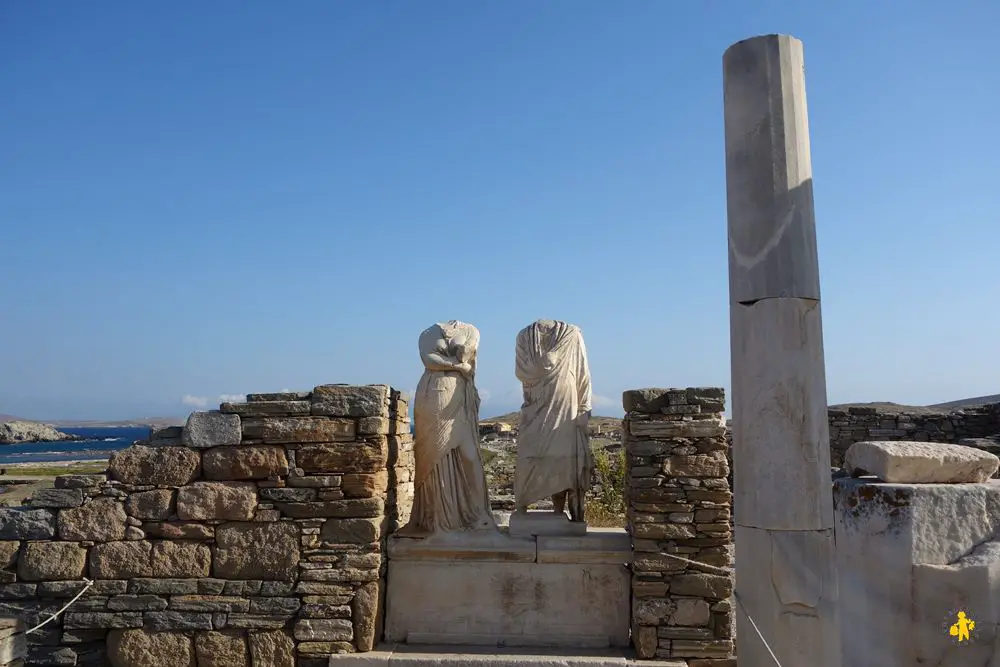 Delos patrimoine mondial unesco avecenfant Les Cyclades en famille Paros Mikonos Naxos Amorgos