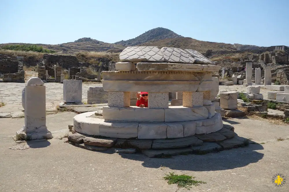 Delos site patrimoine mondial unesco avec enfants Les Cyclades en famille Paros Mikonos Naxos Amorgos