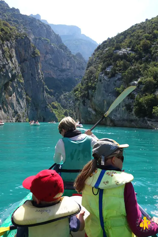 Canoe kayak Gorges du Verdon en famille