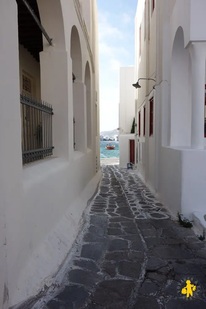 Mikonos visite port en famille Les Cyclades en famille Paros Mikonos Naxos Amorgos