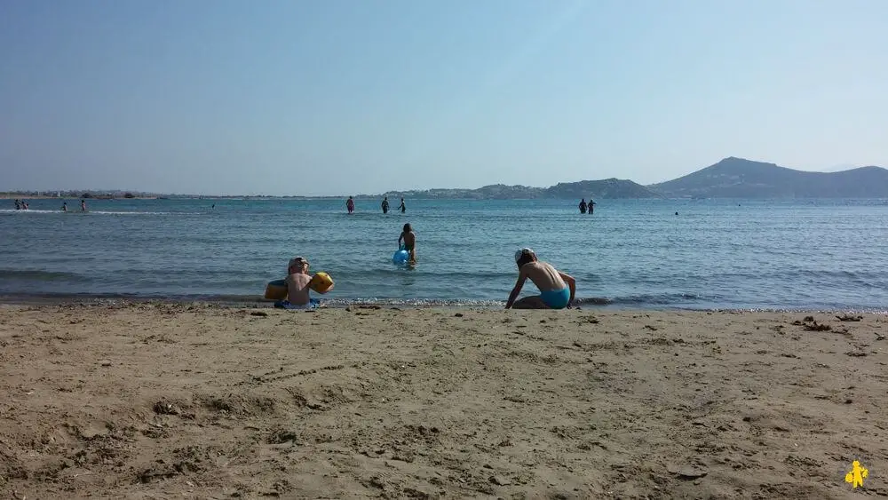 Naxos plage enfant