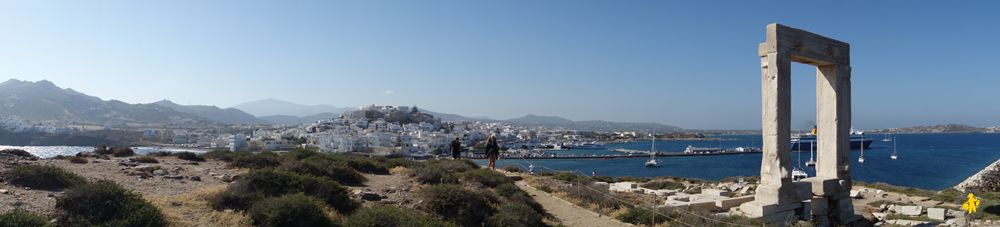 Naxos vue porte apollon