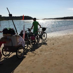 Vélodyssée avec des enfants vélo en famille sur lAtlantique