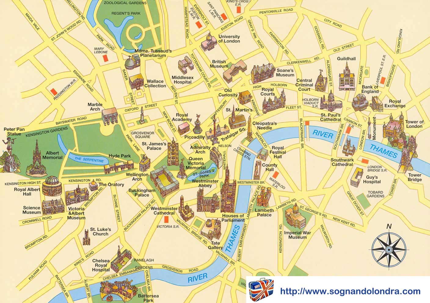 Londres et l'Angleterre: activités, jeux, bricolages, coloriages 13 london-map-monument