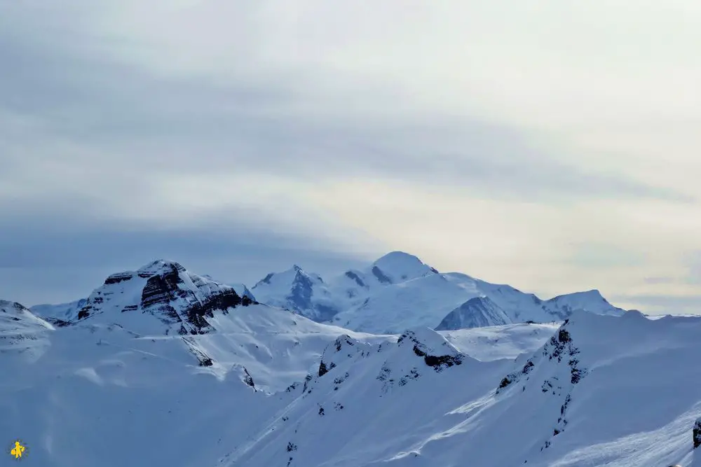 Mont Blanc Vue Grand massif 5 stations famille au Grand Massif ski en Haute Savoie