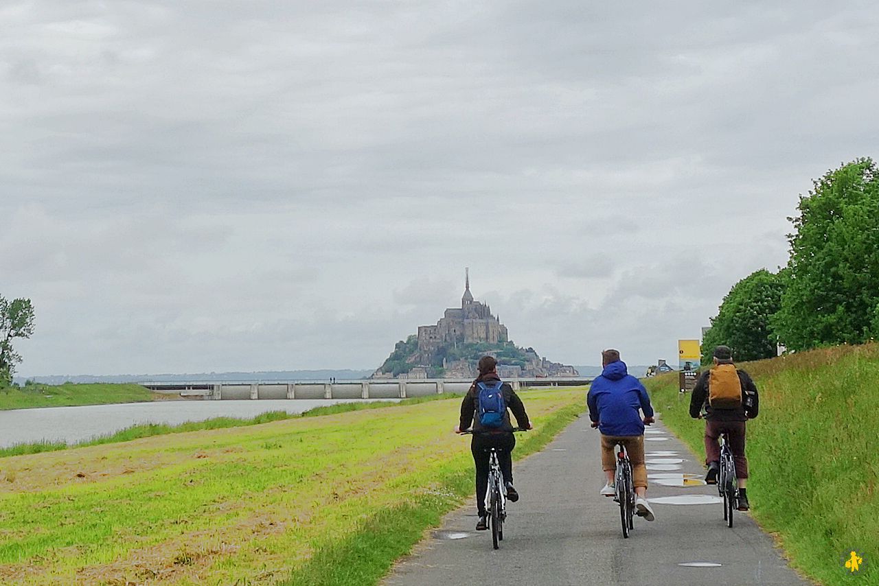 Véloscénie arrivée au Mont St Michel