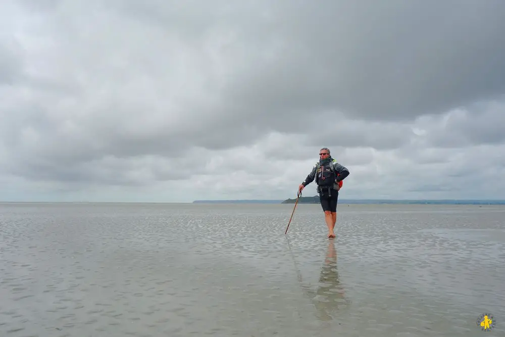 Baie du Mont St Michel avec un guide Visiter le Mont St Michel en famille Blog VOYAGES ET ENFANTS