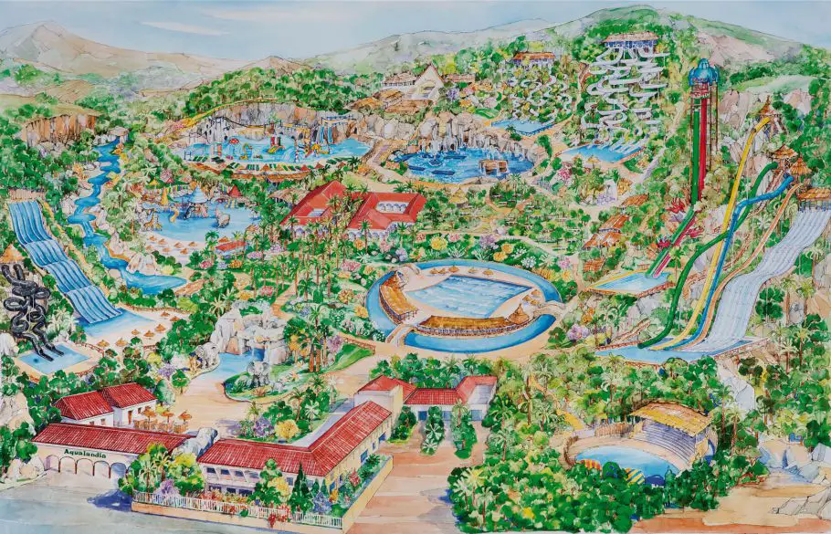 mapa Parcs aquatiques attractions à Benidorm | Blog VOYAGES ET ENFANTS