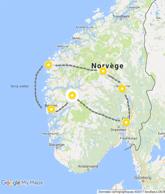 Norvège itinéraire circuit