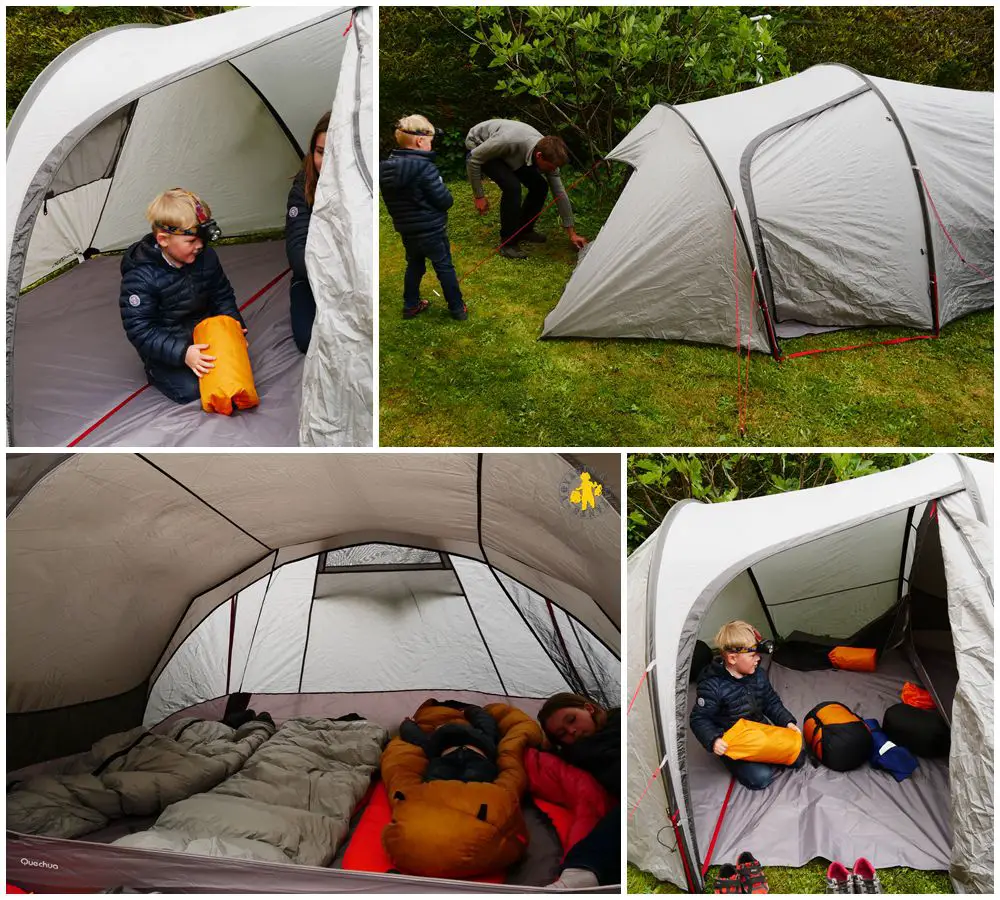 Tente camping en famille Voyages et enfants