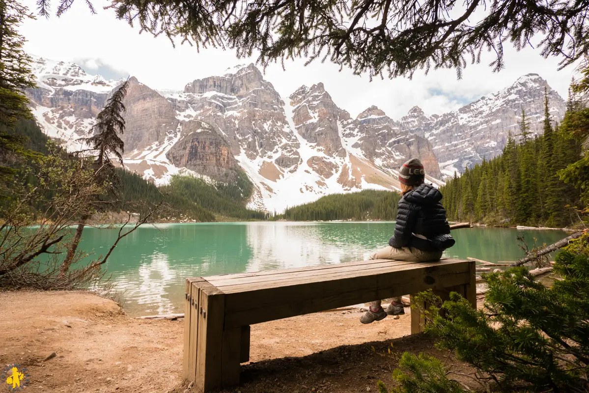 Vacances Ouest canadien en famille Yoho Park Lake Moraine Ouest Canadien itinéraire conseil budget en famille