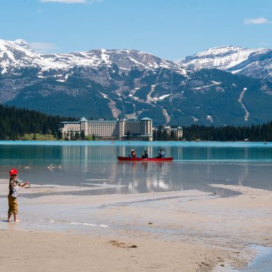 Canada en famille Lac Louise Ouest canadien