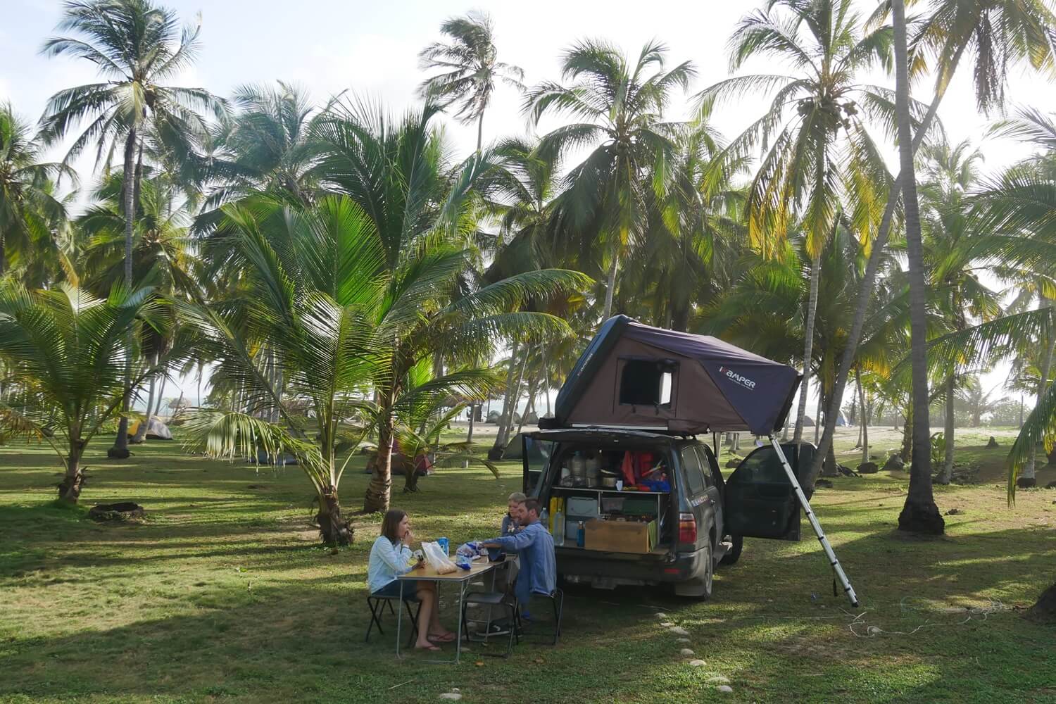 camping Parc de Tayrona en famille avec son véhicule
