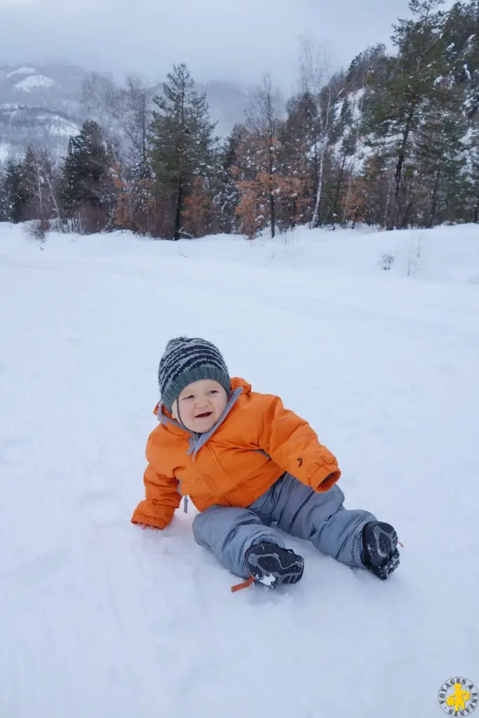 Combinaison ski avec bébé