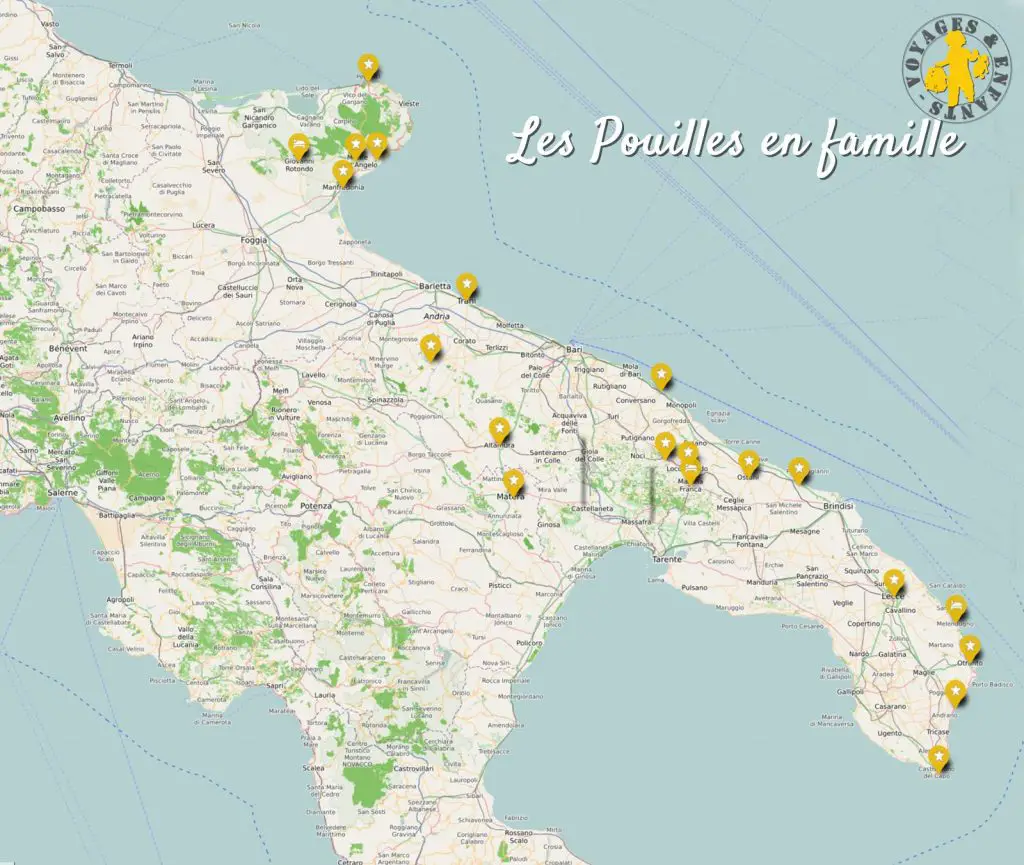 Vacances Les Pouilles en famille top guide , visite, hôtels