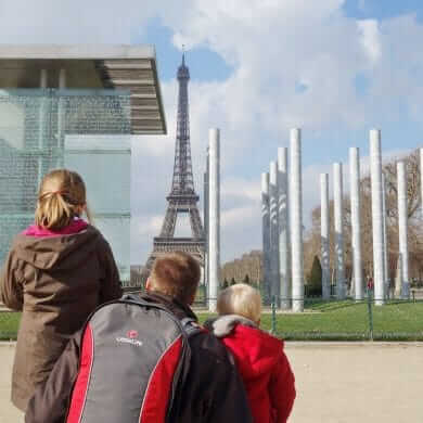 Paris en famille: Tour eiffel et Trocadéro